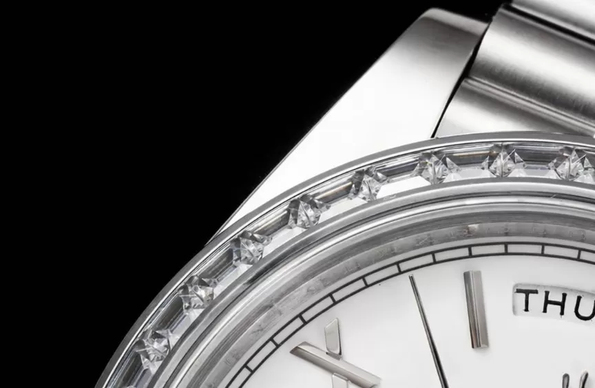 DayDate 228396 40mm Pres SS / SS White Dial GSF A3255 (Tungsten Heavy Version) - Image 5
