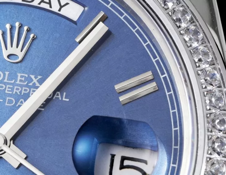 DayDate 228349 40mm Pres SS / SS Blue / Rmn GSF A3255 (Tungsten Heavy Version) - Image 4