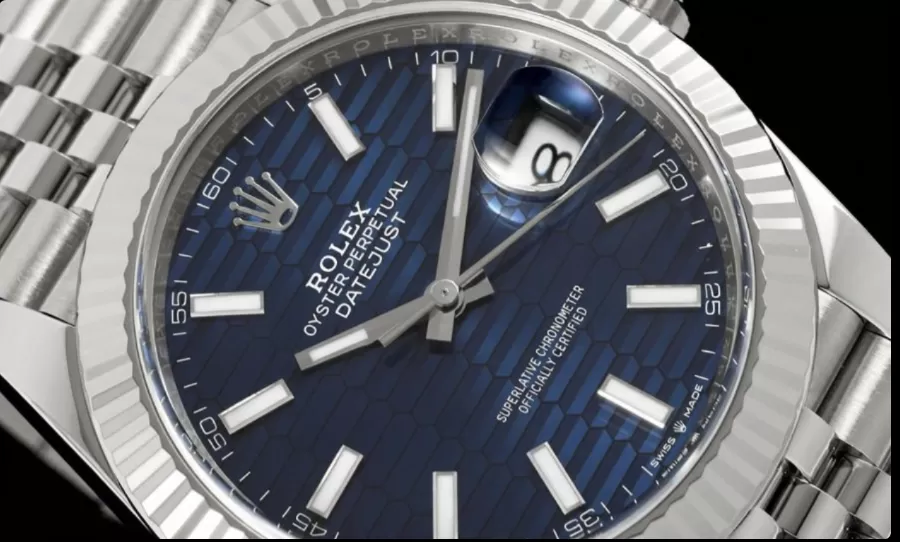 Datejust 126334 41mm Jub SS / SS Blue Textured / Stk VF DD3235 - Image 3