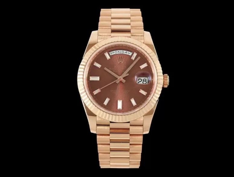 DayDate 228235 40mm RG / RG Brown / Dia RCF VR3255 (Gain Weight)