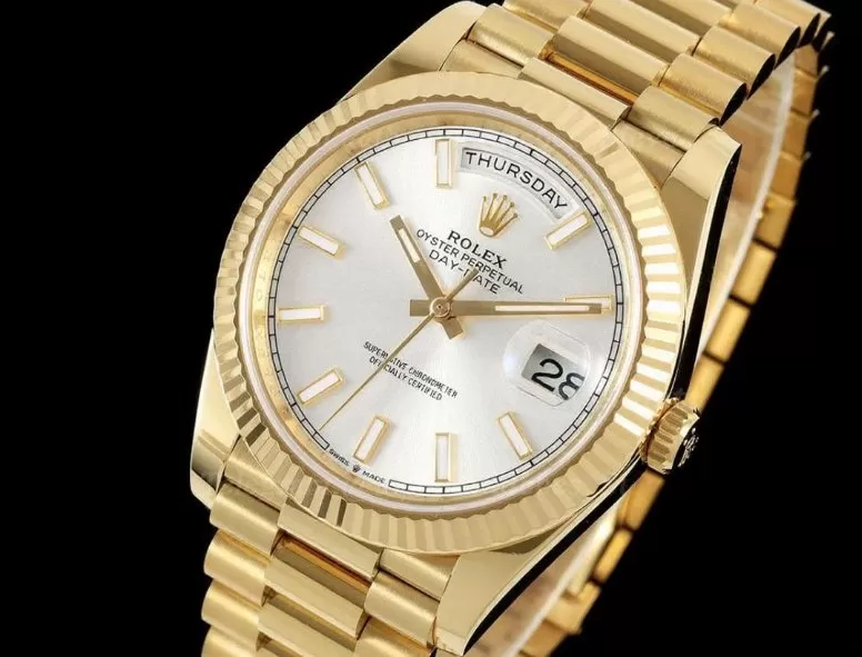 DayDate 228238 40mm YG / YG Silver / Stk RCF VR3255 (Gain Weight)