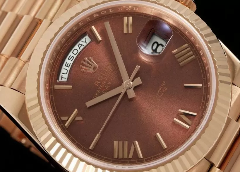 DayDate 228235 40mm RG / RG Brown / Rmn RCF VR3255 (Gain Weight) - Image 3