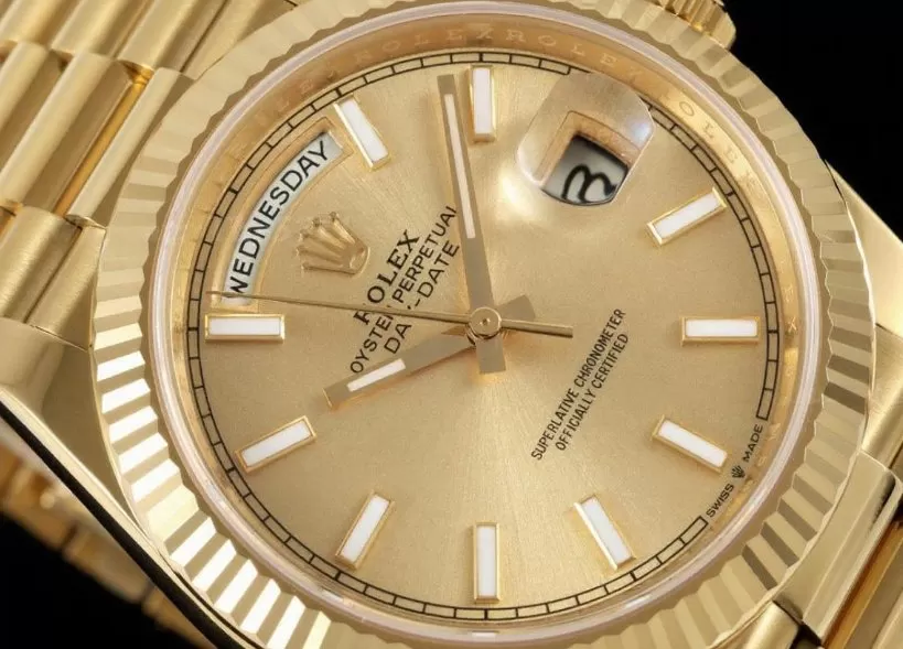 DayDate 228238 40mm YG / YG Gold / Stk RCF VR3255 (Gain Weight) - Image 3