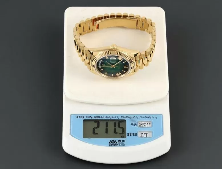 DayDate 228238 40mm YG / YG Ombre Green / Rmn RCF VR3255 (Gain Weight) - Image 19