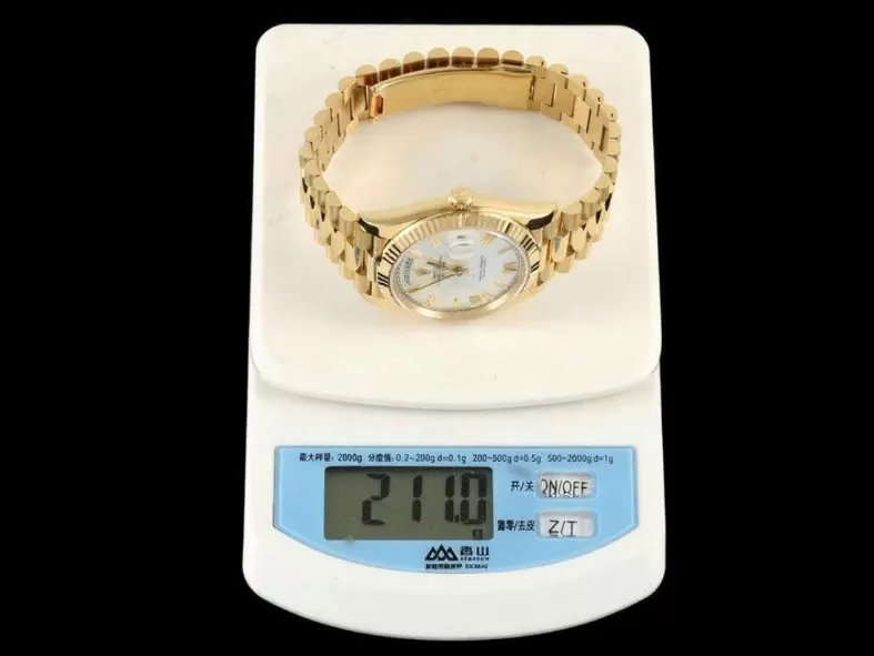 DayDate 228238 40mm YG / YG Silver / Rmn RCF VR3255 (Gain Weight) - Image 18