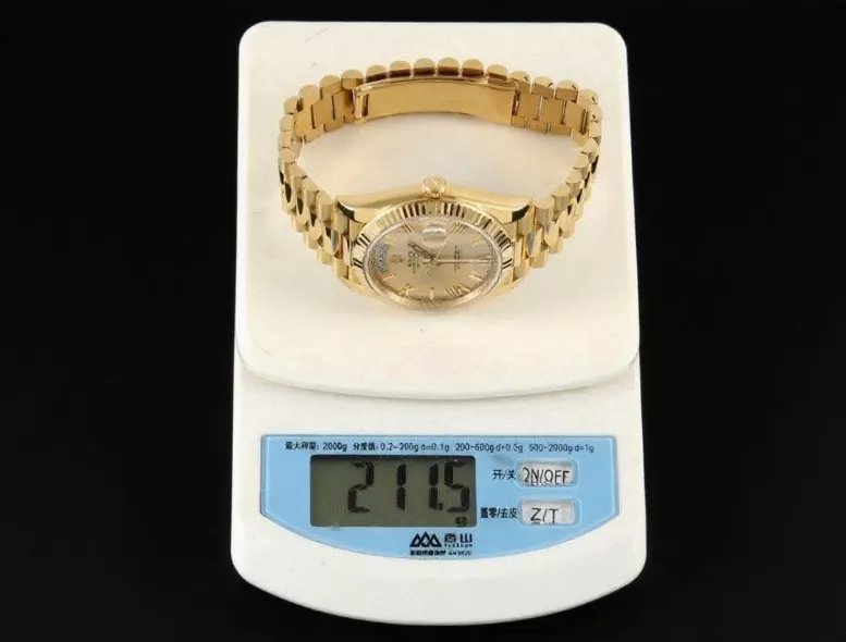 DayDate 228238 40mm YG / YG Gold / Rmn RCF VR3255 (Gain Weight) - Image 19