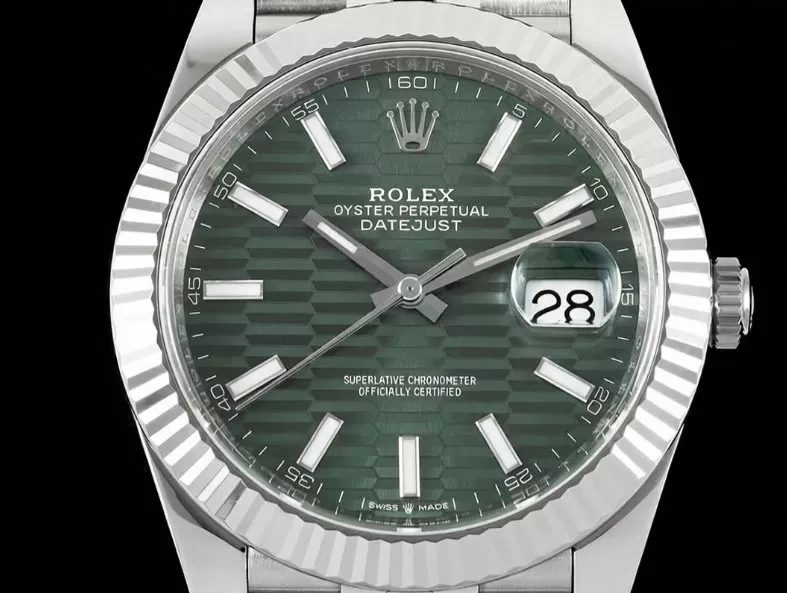 Datejust 126334 41mm Jub SS / SS Green Textured / Stk VF DD3235 - Image 2