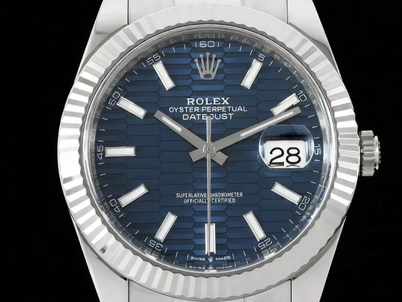 Datejust 126334 41mm Oys SS / SS Blue Textured / Stk VF DD3235 - Image 2