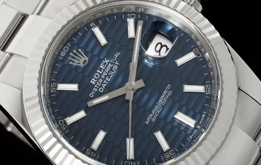 Datejust 126334 41mm Oys SS / SS Blue Textured / Stk VF DD3235 - Image 3