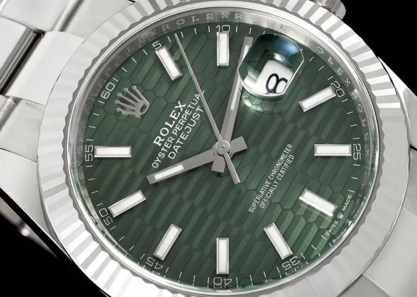 Datejust 126334 41mm Oys SS / SS Green Textured / Stk VF DD3235 - Image 3