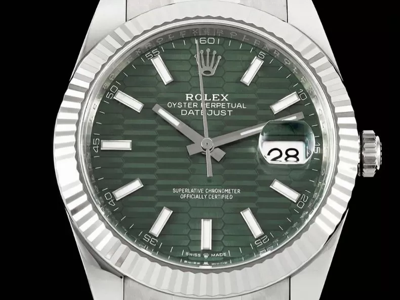 Datejust 126334 41mm Oys SS / SS Green Textured / Stk VF DD3235 - Image 2