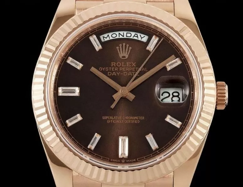 DayDate 228235 40mm RG / RG Brown / Dia QF V8 SH3255 (Gain Weight) - Image 2