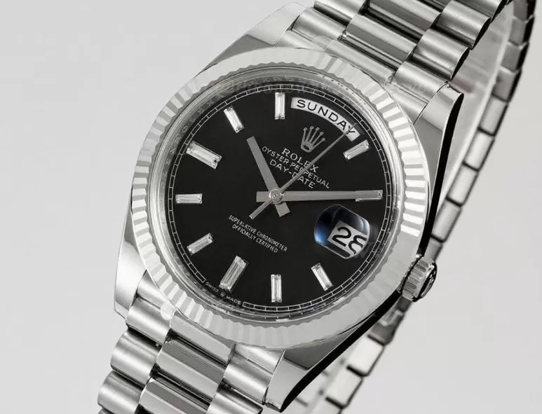 DayDate 228239 40mm SS / SS Black / Dia THBF V3 SH3255(Tungsten Heavy Version)