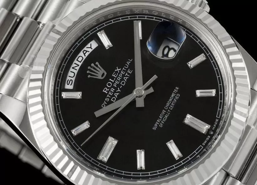 DayDate 228239 40mm SS / SS Black / Dia THBF V3 SH3255(Tungsten Heavy Version) - Image 3