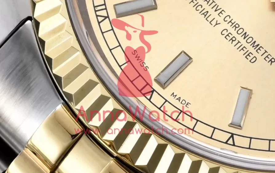 Rolex ?C DateJust Gold Stick YG / TT Jub BP Asia 2836 - Image 5