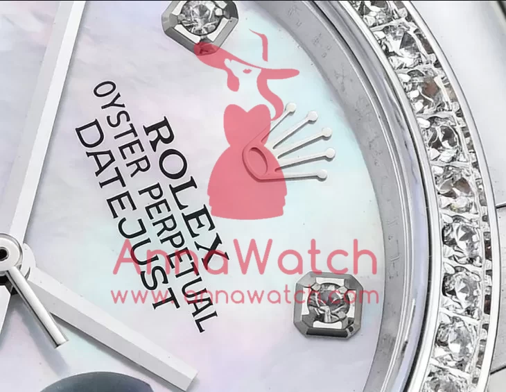 Rolex ?C DateJust Mens 36mm SS / SS Wht MOP Diam BP Asia 2836 - Image 3