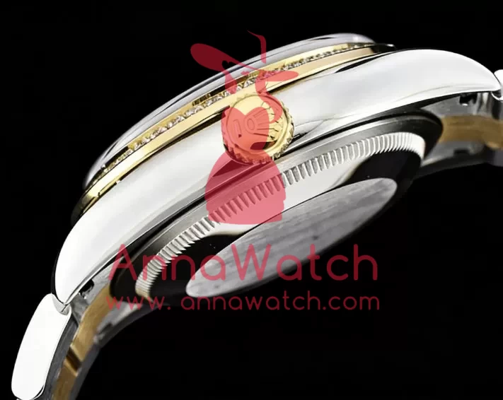Rolex ?C DateJust Mens 36mm YG / SS White MOP Diam BP Asia 2836 - Image 10