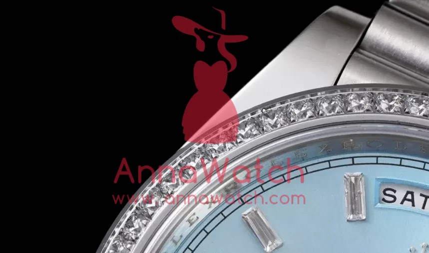 DayDate 228349 40mm Pres SS / SS Ice Blue / Dia GSF A3255 (Tungsten Heavy Version) - Image 8
