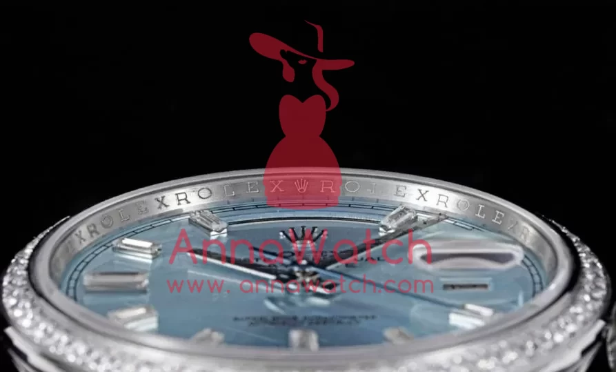 DayDate 228349 40mm Pres SS / SS Ice Blue / Dia GSF A3255 (Tungsten Heavy Version) - Image 6
