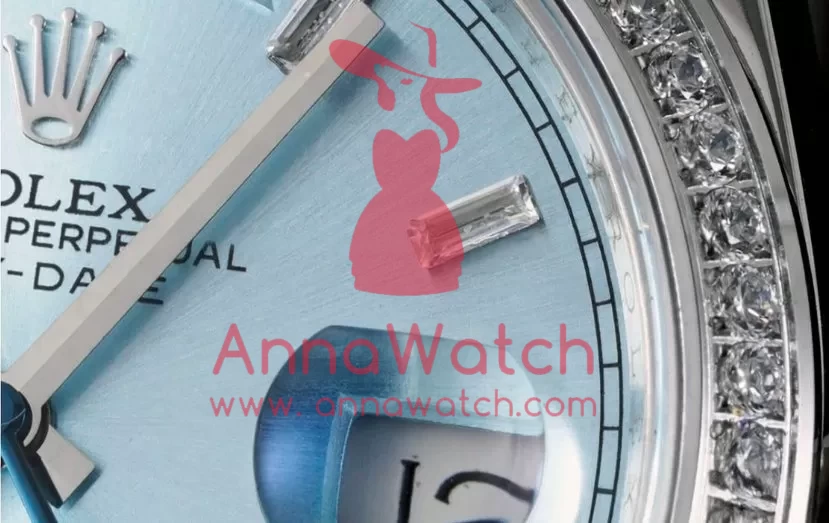 DayDate 228349 40mm Pres SS / SS Ice Blue / Dia GSF A3255 (Tungsten Heavy Version) - Image 5