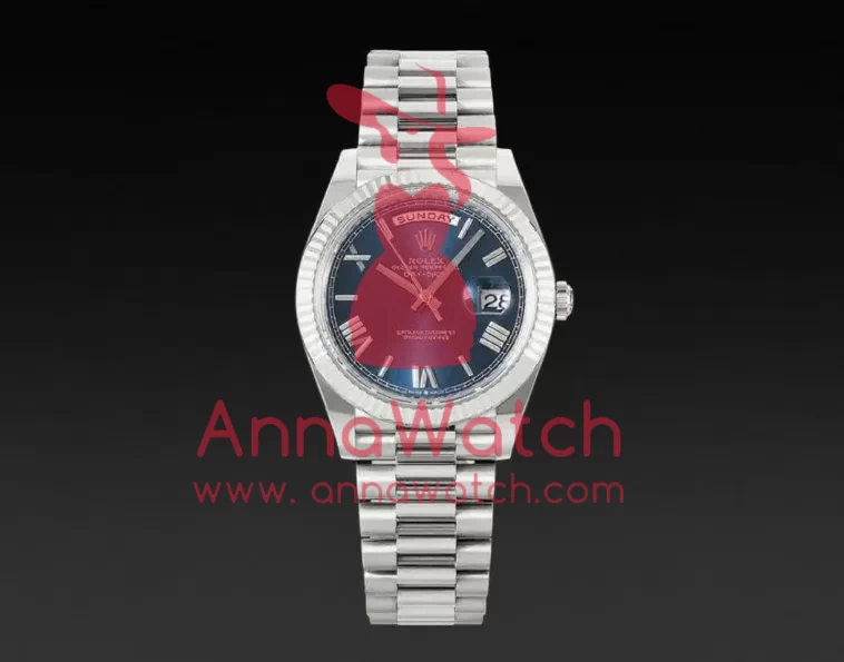 DayDate 228239 40mm SS / SS Blue / Rmn THBF V3 SH3255(Tungsten Heavy Version)