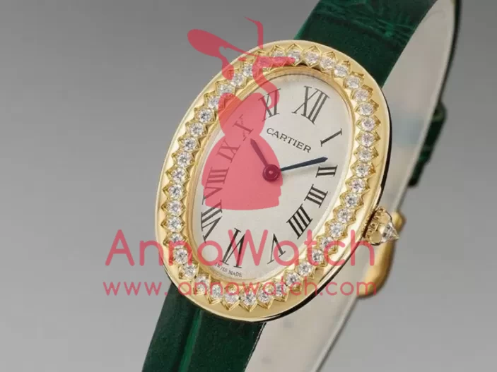 Baignoire Ladies 31mm Dia Green YG / LE White Dial AF Quartz - Image 2