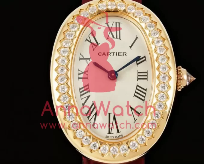 Baignoire Ladies 31mm Dia Red RG / LE White Dial AF Quartz - Image 3