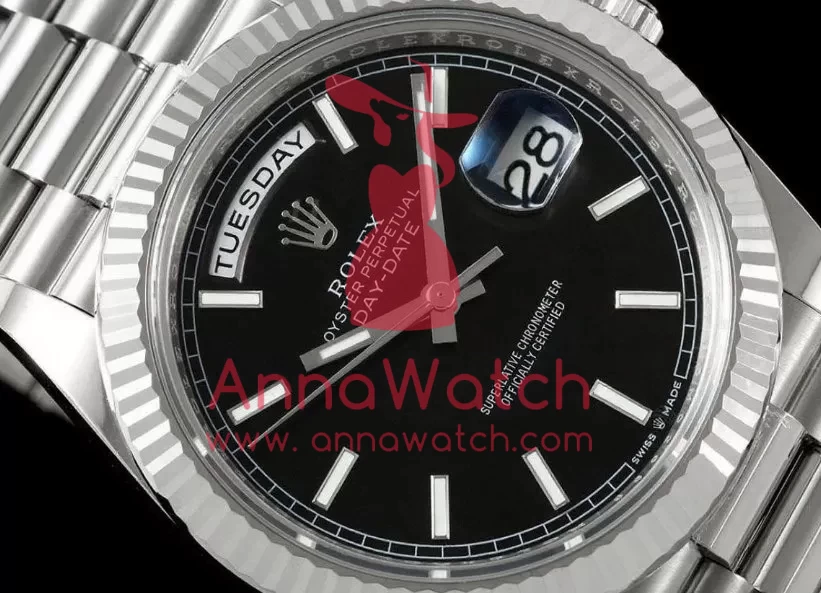 DayDate 228239 40mm SS / SS Black / Stk THBF V3 SH3255(Tungsten Heavy Version) - Image 3