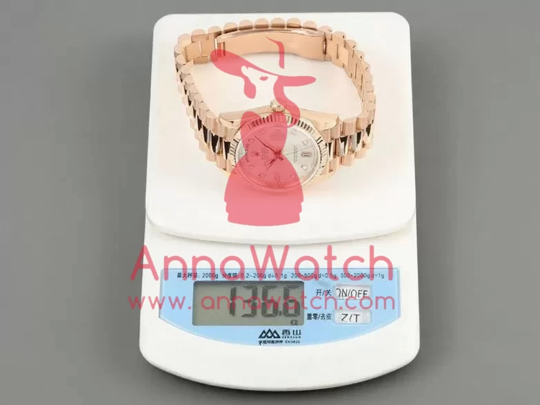 DayDate 128235 36mm RG / RG Silver / Diam QF V3 VR3255(Gain Weight) - Image 4
