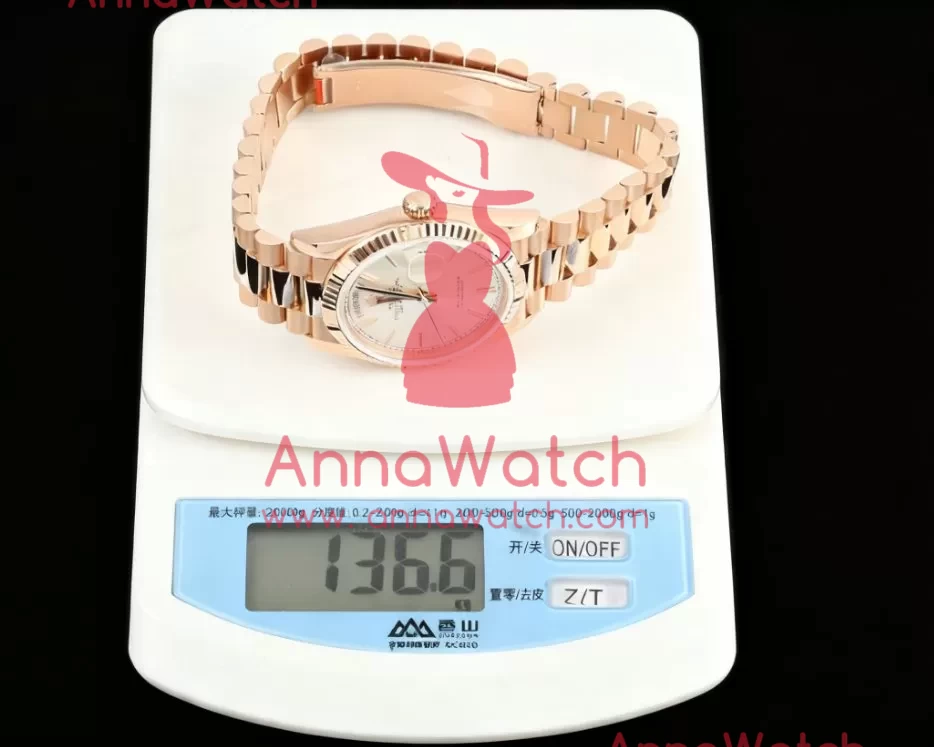 DayDate 128235 36mm RG / RG Silver / Stk QF V3 VR3255(Gain Weight) - Image 3