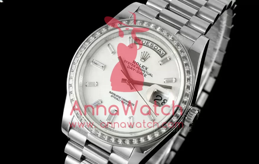 DayDate 228349 40mm Dia SS / SS Mop / Dia QF V5 A2836(Gain Weight)