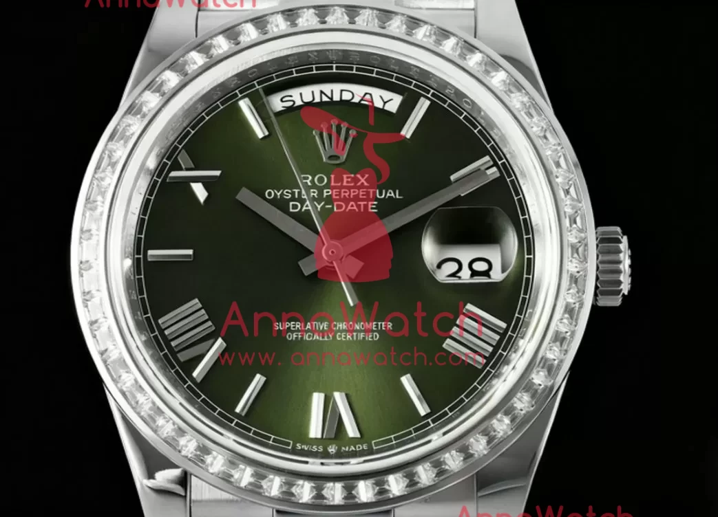 DayDate 228349 40mm Dia SS / SS Green / Rmn QF V5 A2836(Gain Weight) - Image 2