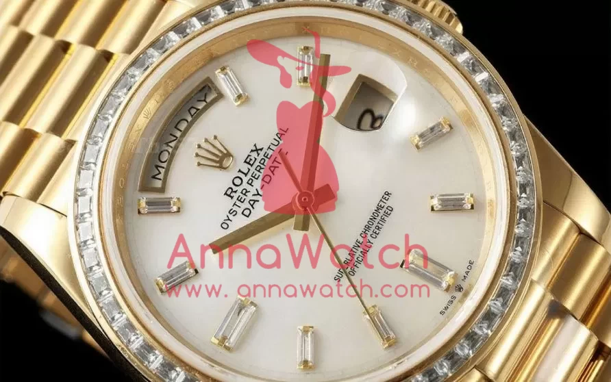 DayDate 228348 40mm Dia YG / YG Mop / Dia QF V5 A2836(Gain Weight) - Image 3