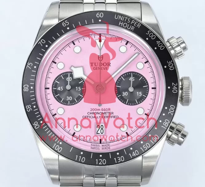 Black Bay Chrono 41mm SS / SS Pink Dial ZF A7750