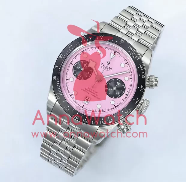 Black Bay Chrono 41mm SS / SS Pink Dial ZF A7750 - Image 2