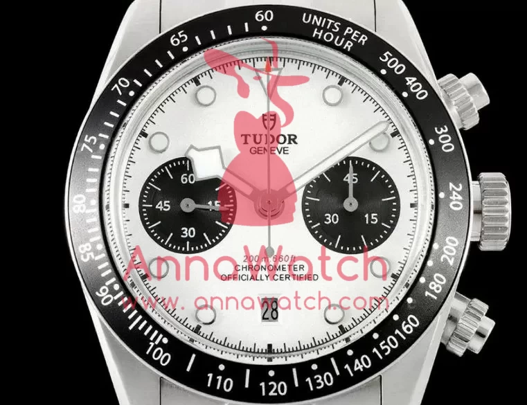 Black Bay Chrono 41mm SS / SS White / Blk Dial BLSF A7750