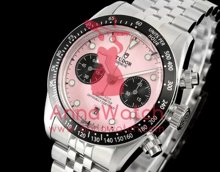 Black Bay Chrono 41mm SS / SS Pink Dial BLSF A7750 - Image 4