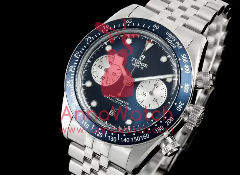 Black Bay Chrono 41mm SS / SS Blue Dial ZF A7750 - Image 2