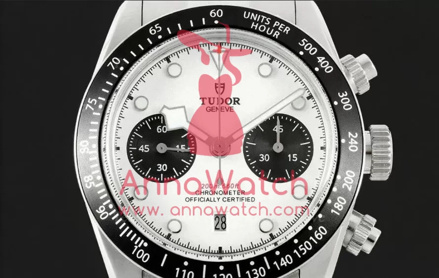 Black Bay Chrono 41mm SS / SS White / Blk Dial ZF A7750 - Image 2