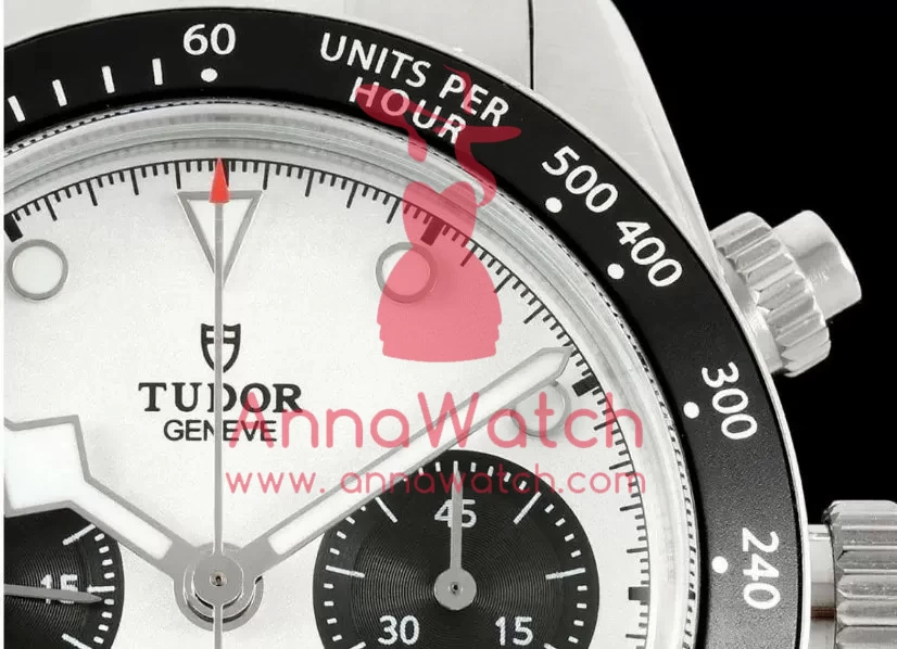 Black Bay Chrono 41mm SS / SS White / Blk Dial ZF A7750 - Image 3
