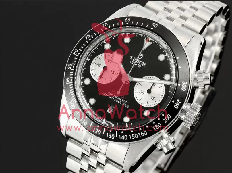 Black Bay Chrono 41mm SS / SS Black / Wht Dial ZF A7750