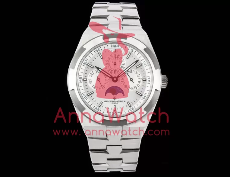 Overseas Perpetual Calendar 4300V SS / SS White / Stk 8F A1120 - Image 2
