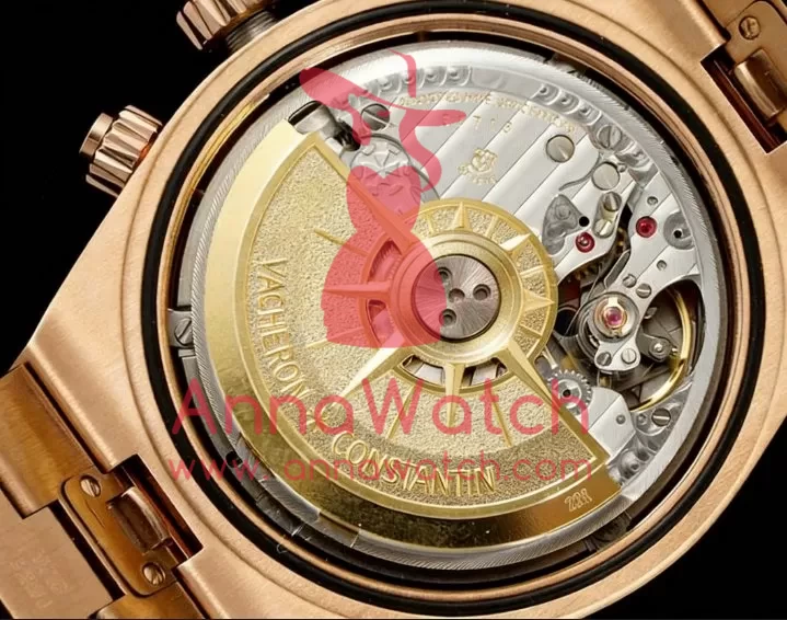 Overseas 5520V 41mm RG / RG Green Dial 8F A7750 Mod - Image 12