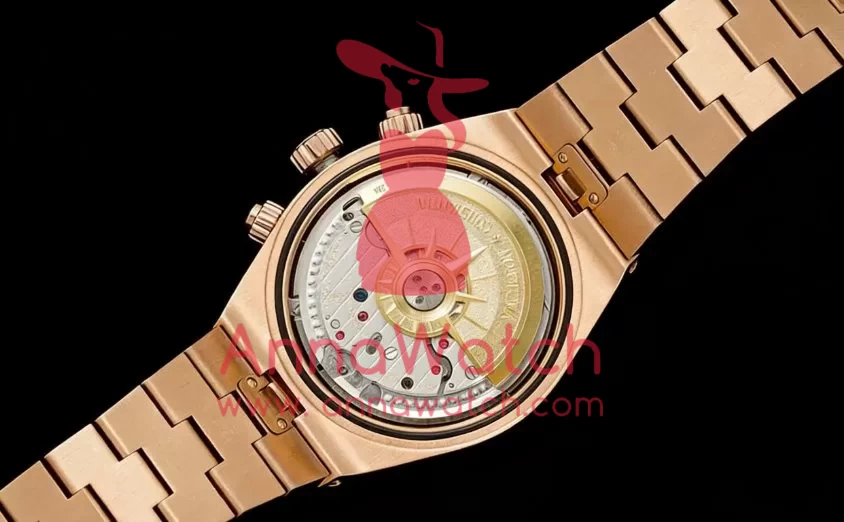 Overseas 5520V 41mm RG / RG Green Dial 8F A7750 Mod - Image 11