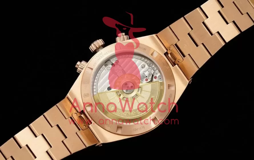 Overseas 5520V 41mm RG / RG Green Dial 8F A7750 Mod - Image 10