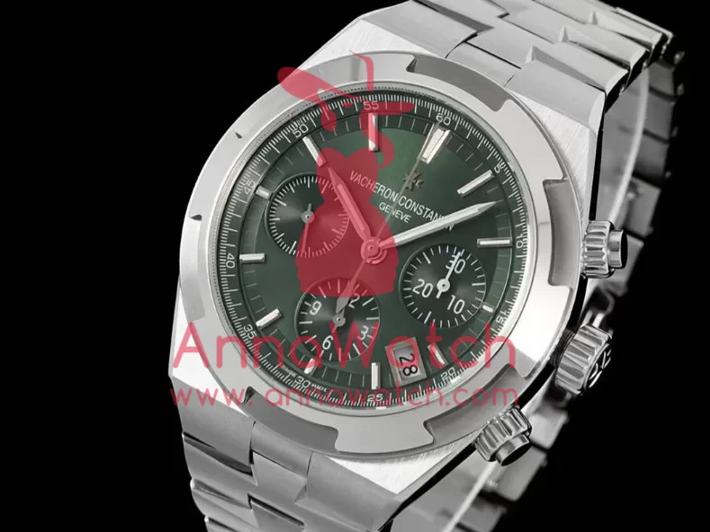 Overseas 5520V 41mm SS / SS Green Dial 8F A7750 Mod - Image 2