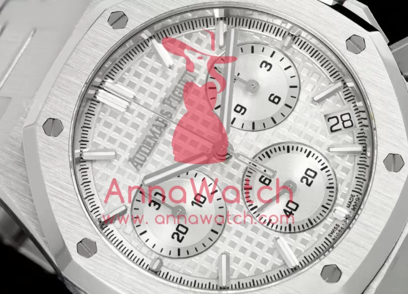 Royal Oak Chrono 26240 41mm SS / SS White Dial TOPF DD4401 Super Clone - Image 3