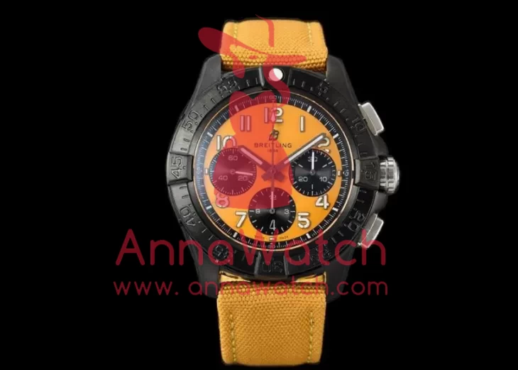 Avenger B01 Chrono Night Mission 44mm DLC / NY Yellow Dial BLSF Cal.01