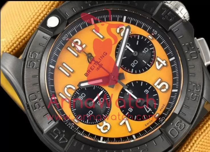 Avenger B01 Chrono Night Mission 44mm DLC / NY Yellow Dial BLSF Cal.01 - Image 4