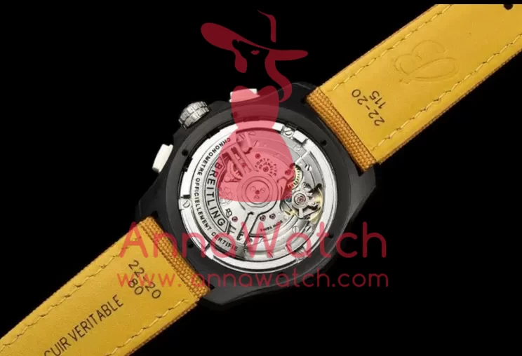Avenger B01 Chrono Night Mission 44mm DLC / NY Yellow Dial BLSF Cal.01 - Image 6